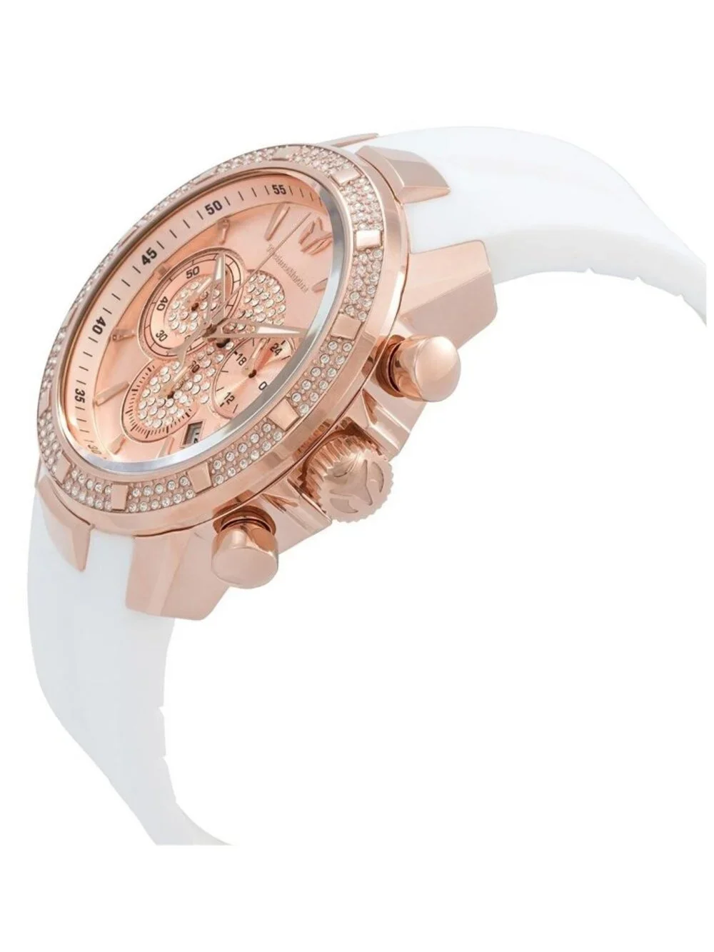 NWT Technomarine UF6 Chronograph Quartz Rose Gold Dial Men's Watch